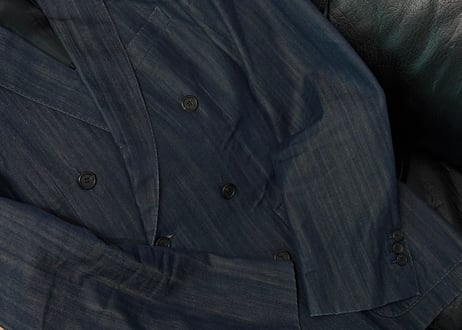 prada denim double jacket