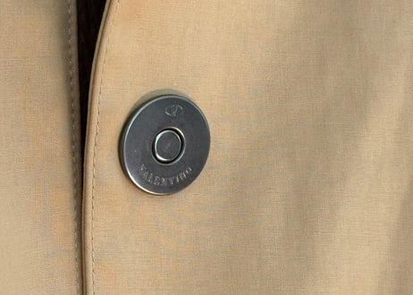 valentino "ゴム引き" coat