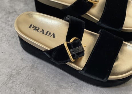prada platform sandals dead stock