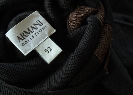 armani turtleneck knit