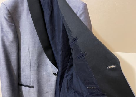 lardini 2019aw tuxedo set up suit dead stock