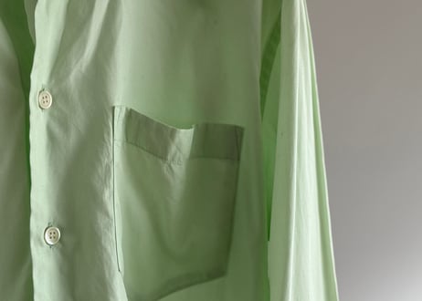 isseymiyake green shirt