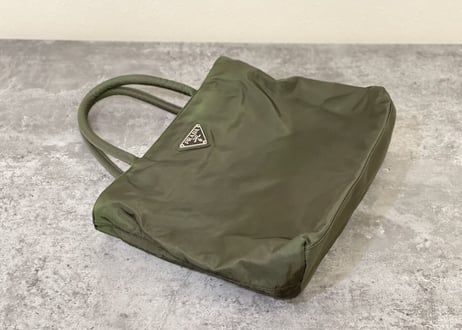 prada nylon bag green