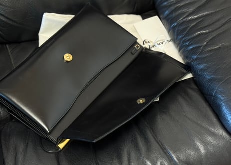 jilsander logo leatehr shoulder bag dead stock