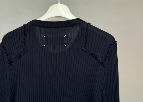 maison margiela elbow patch knit