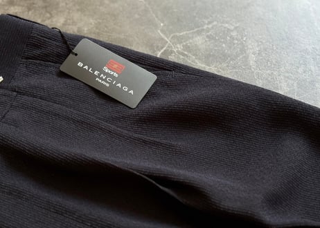 balenciaga BB logo polyester summer tack trousers dead stock #D
