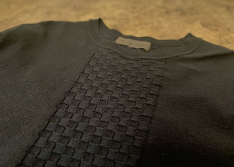 90s  "初期" y's for men panel pattern knit