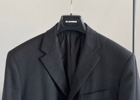 jilsander dark gray set up suit