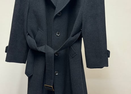 lanvin angora belted coat