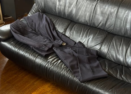 salvatore ferragamo stripe set up suit