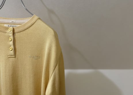 lanvin yellow knit