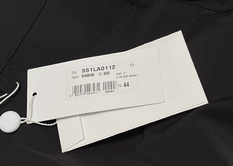 maison margiela 2020ss black pants dead stock