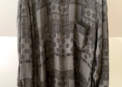 lanvin over size cupro shirt