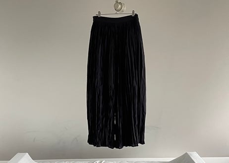 pleats easy wide pants