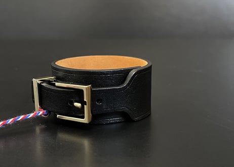 maison bonet leather bracelet dead stock