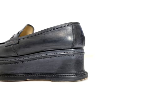 maison margiela leather platform shose 40
