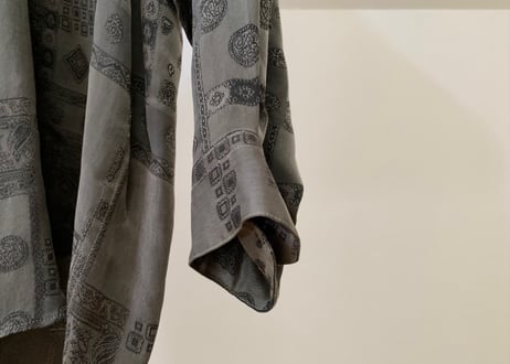 lanvin over size cupro shirt