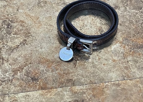 prada leather bracelet