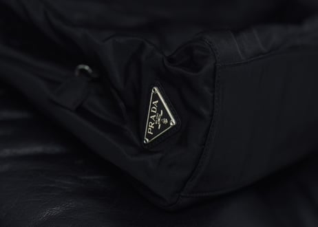 prada nylon logo bag