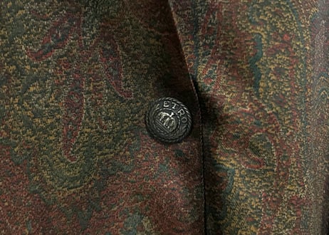 80s etro paisley over size coat