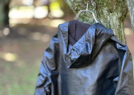saint laurent paris pvc leather hoodie