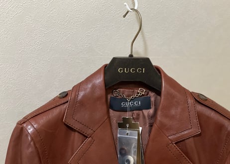 gucci leather jacket deat stock