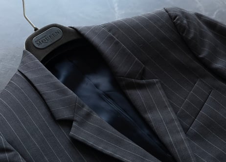 alexander mcqueen "本人最終期" stripe set up suit