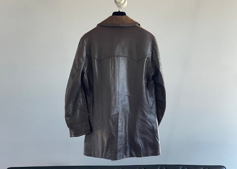 60–70s loewe leather coat