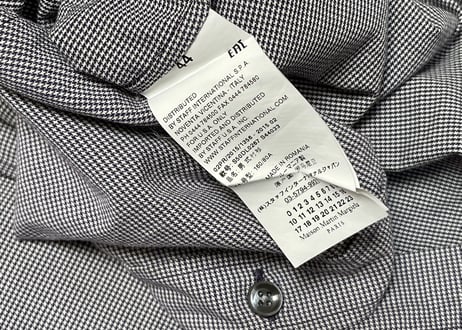 maison margiela 2015ss check shirt