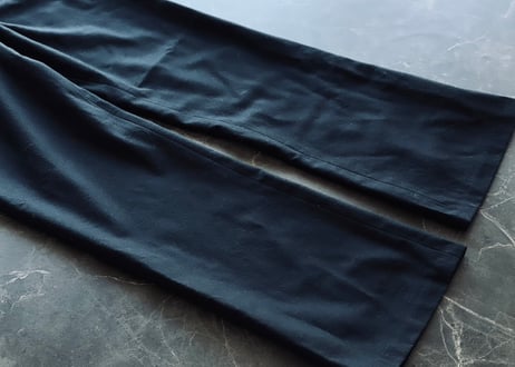 chanel "coco logo" black trousers