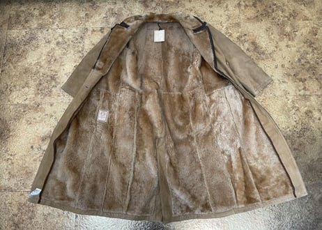 80s loewe muton leather coat dead stock