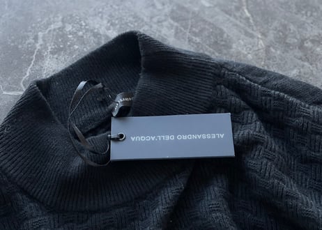 alessandro dell'acqua over size knit dead stock