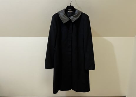 gucci leather switch long coat