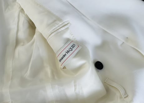 alexander mcqueen front layered jacket dead stock