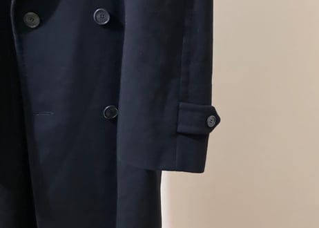trussardi cashmere wool double chesterfield coat