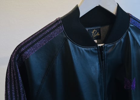 needles fake leather blouson jacket