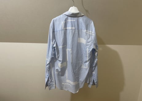 maison margiela 2014ss sky blue shirt