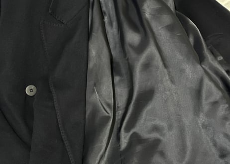 80-90s cashmere double chesterfield coat
