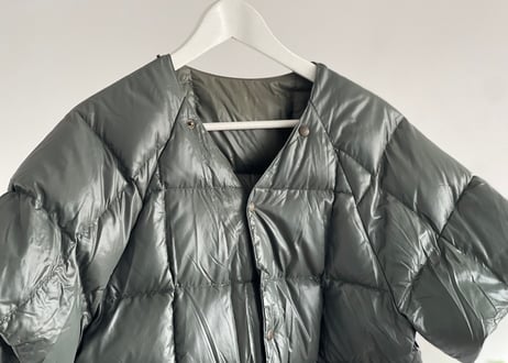 vintage moncler green down jacket