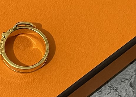 hermes gold ring 21号