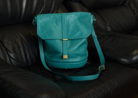 marc by marc jacobs logo shoudelr bag turquoise