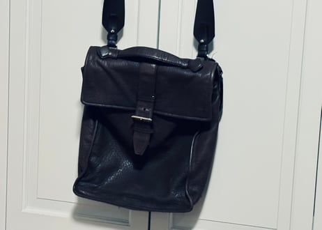 jilsander leather shoulder bag