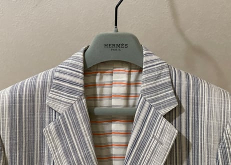 hermes stripe set up suit