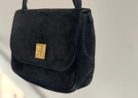 yves saint laurent rive gauche made in France leather shoulder bag
