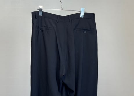 emporio armani  tropical wool wide trousers