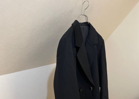 90s cashmere wool double hesterfield coat