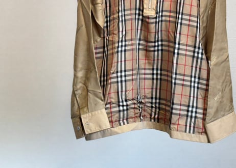 burberry cupra logo check tops dead stock