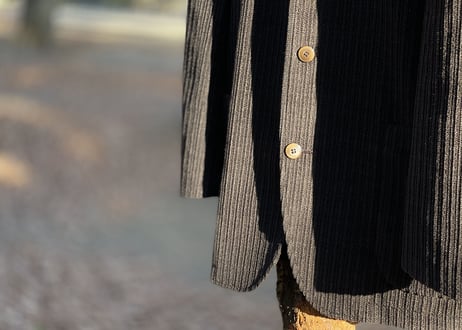 80-90s corduroy 4 button set up suit