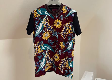 2014ss prada botanical pattern tops dead stock