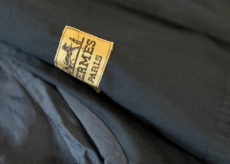 hermes stand collar spring coat